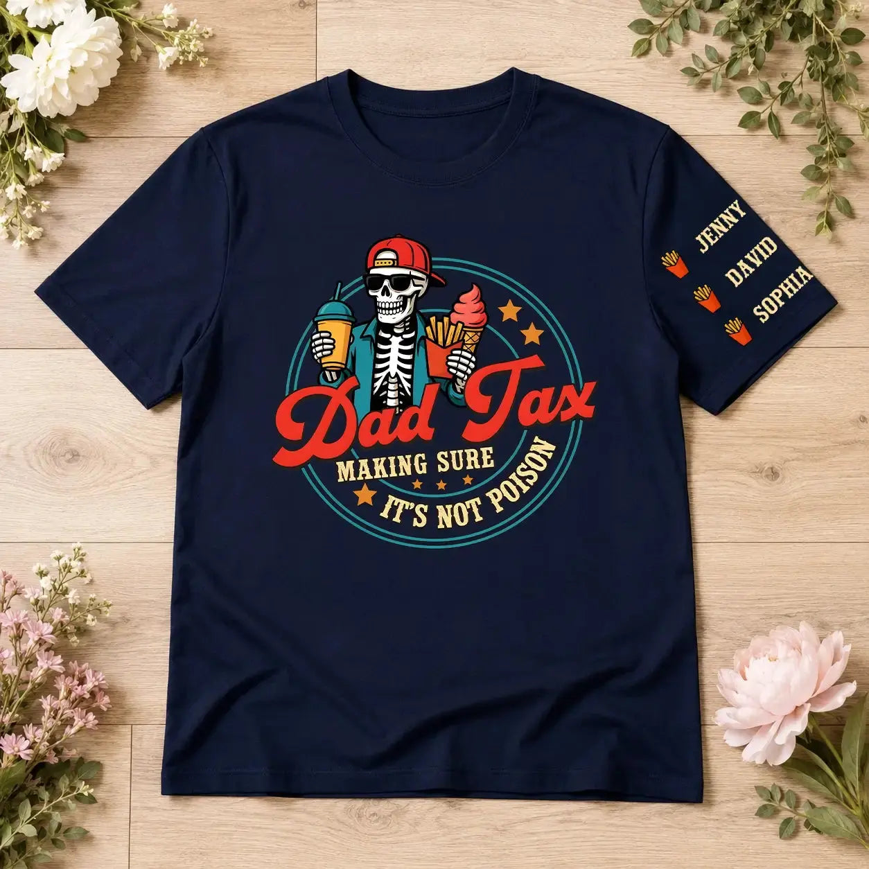 Custom Funny Dad Tax Shirt - Personalized Gift for Dad, Grandpa Duconspace