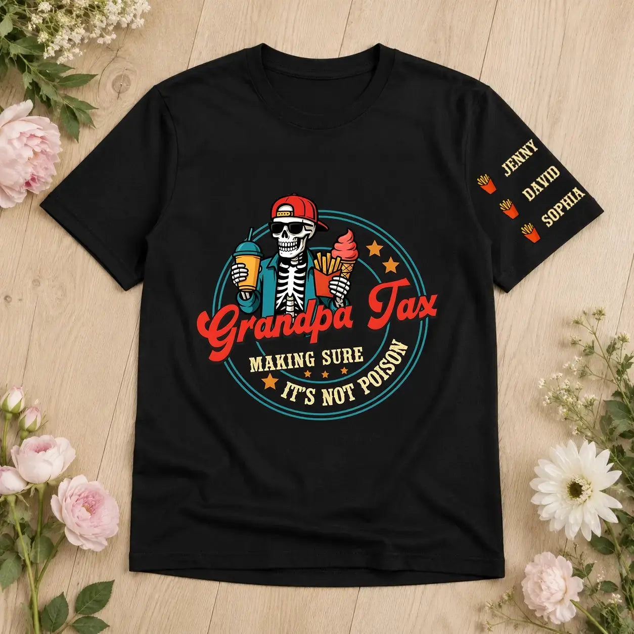 Custom Funny Dad Tax Shirt - Personalized Gift for Dad, Grandpa Duconspace