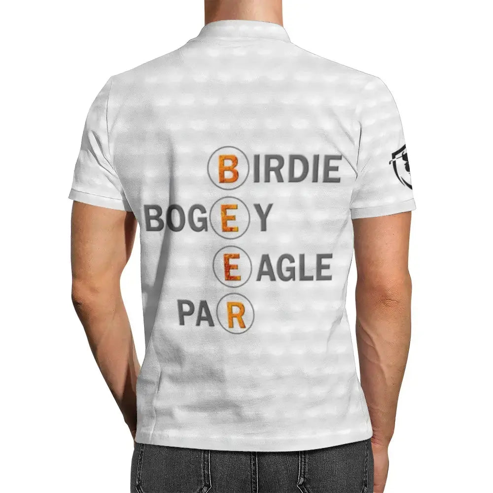Custom Golf and Beer Polo Shirt - Personalized Gift for Golfer Duconspace