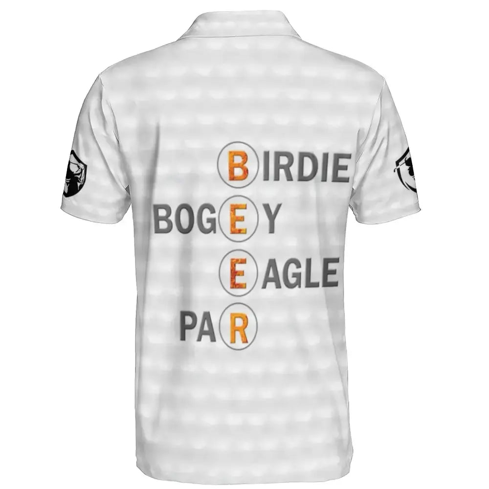 Custom Golf and Beer Polo Shirt - Personalized Gift for Golfer Duconspace