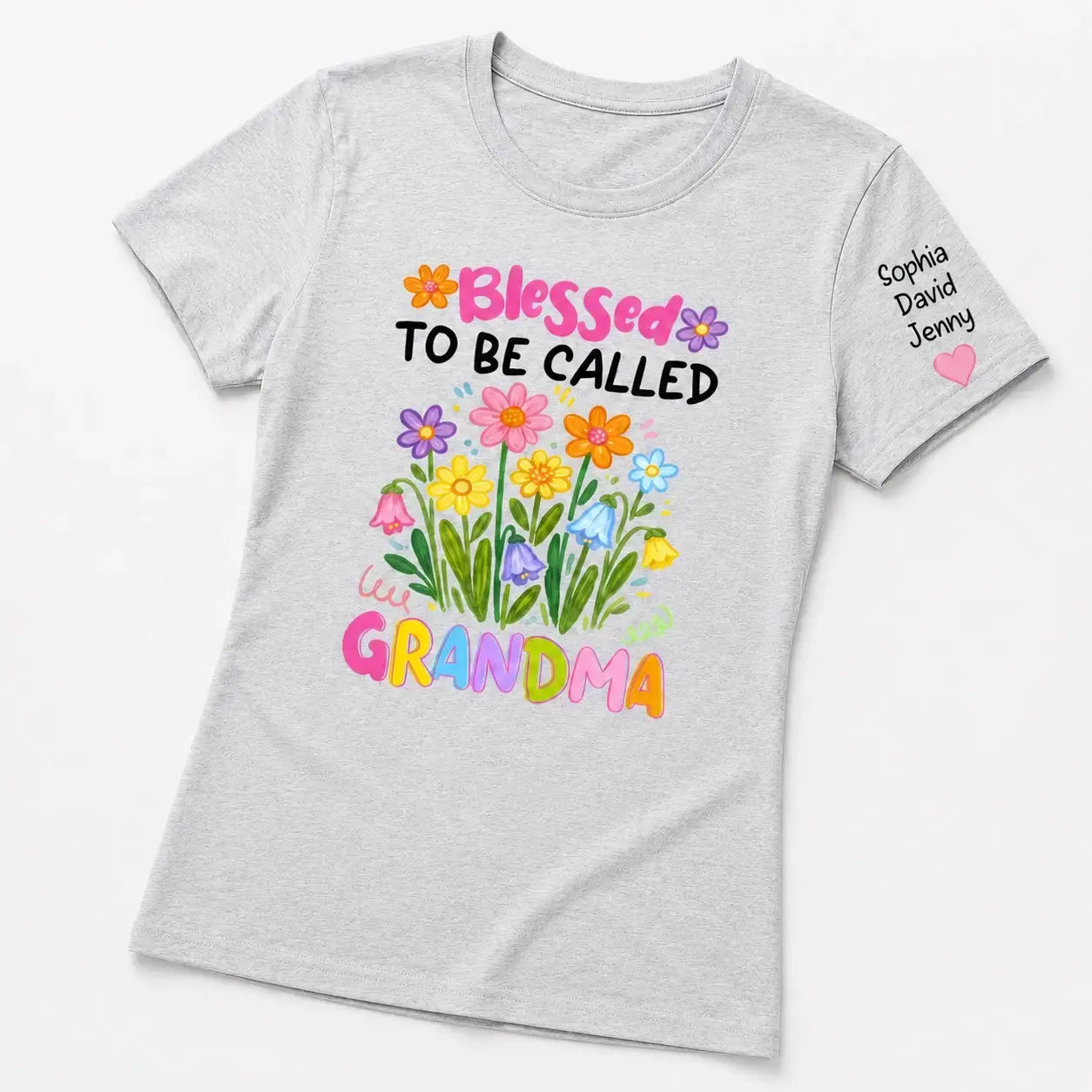 Custom Grandma Wildflowers Shirt - Personalized Gift for Mother Days Duconspace
