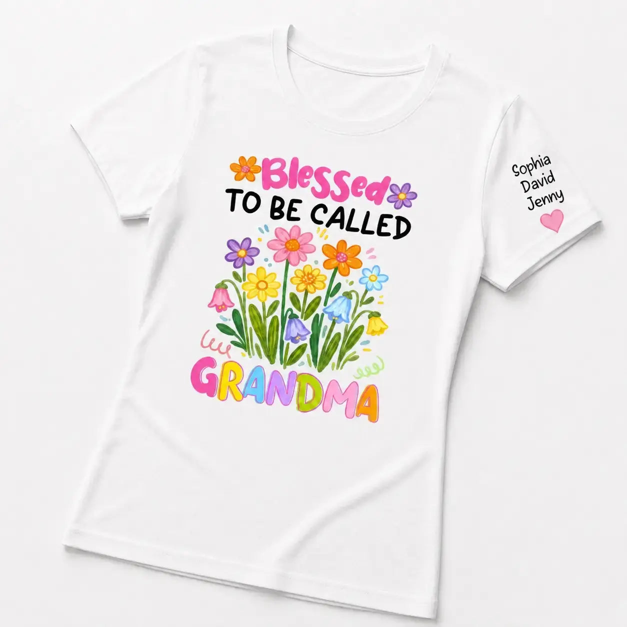 Custom Grandma Wildflowers Shirt - Personalized Gift for Mother Days Duconspace