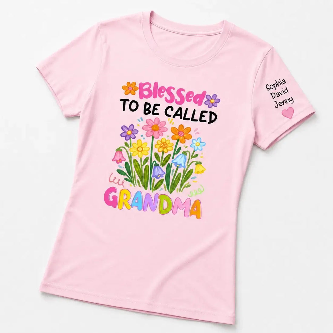 Custom Grandma Wildflowers Shirt - Personalized Gift for Mother Days Duconspace