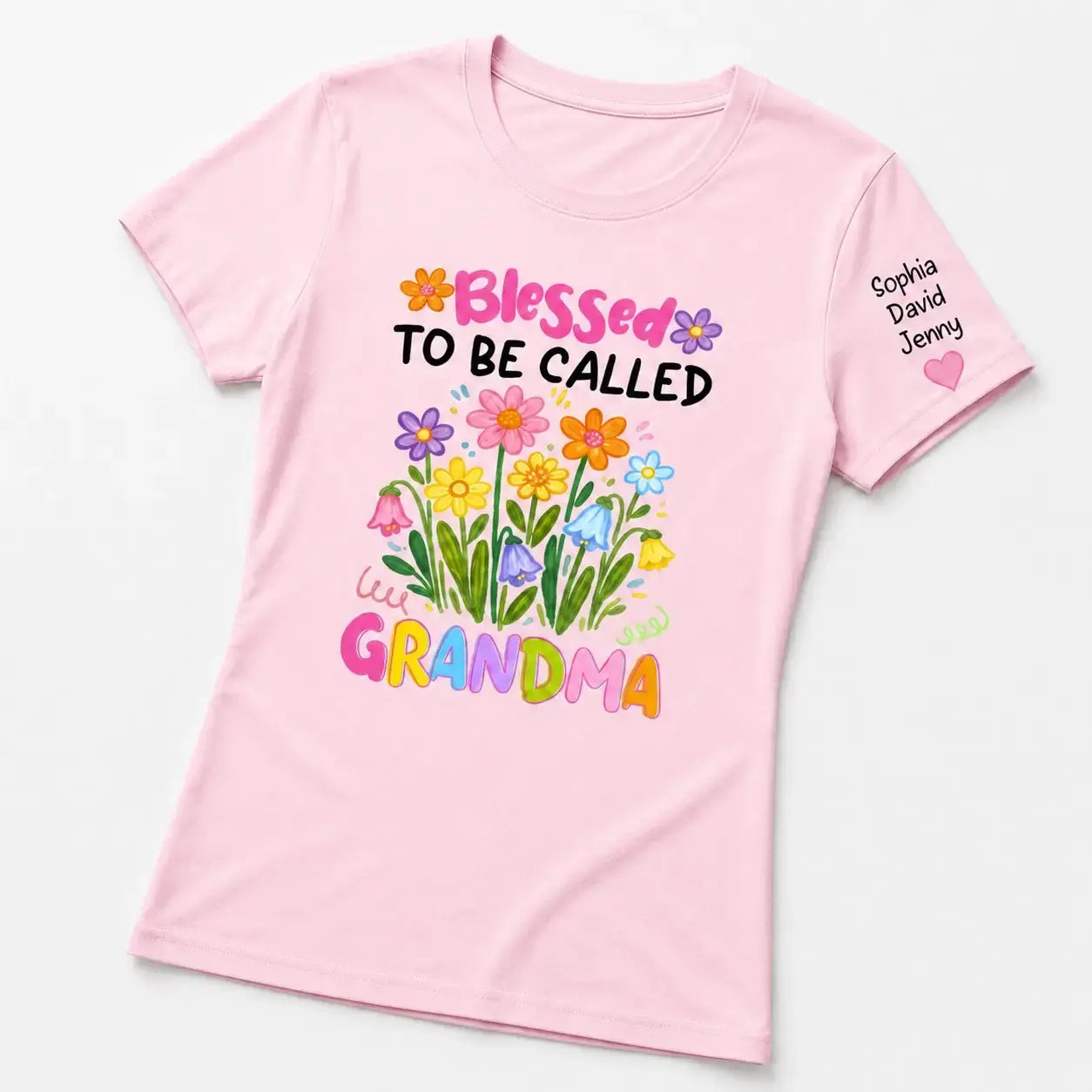 Custom Grandma Wildflowers Shirt - Personalized Gift for Mother Days Duconspace