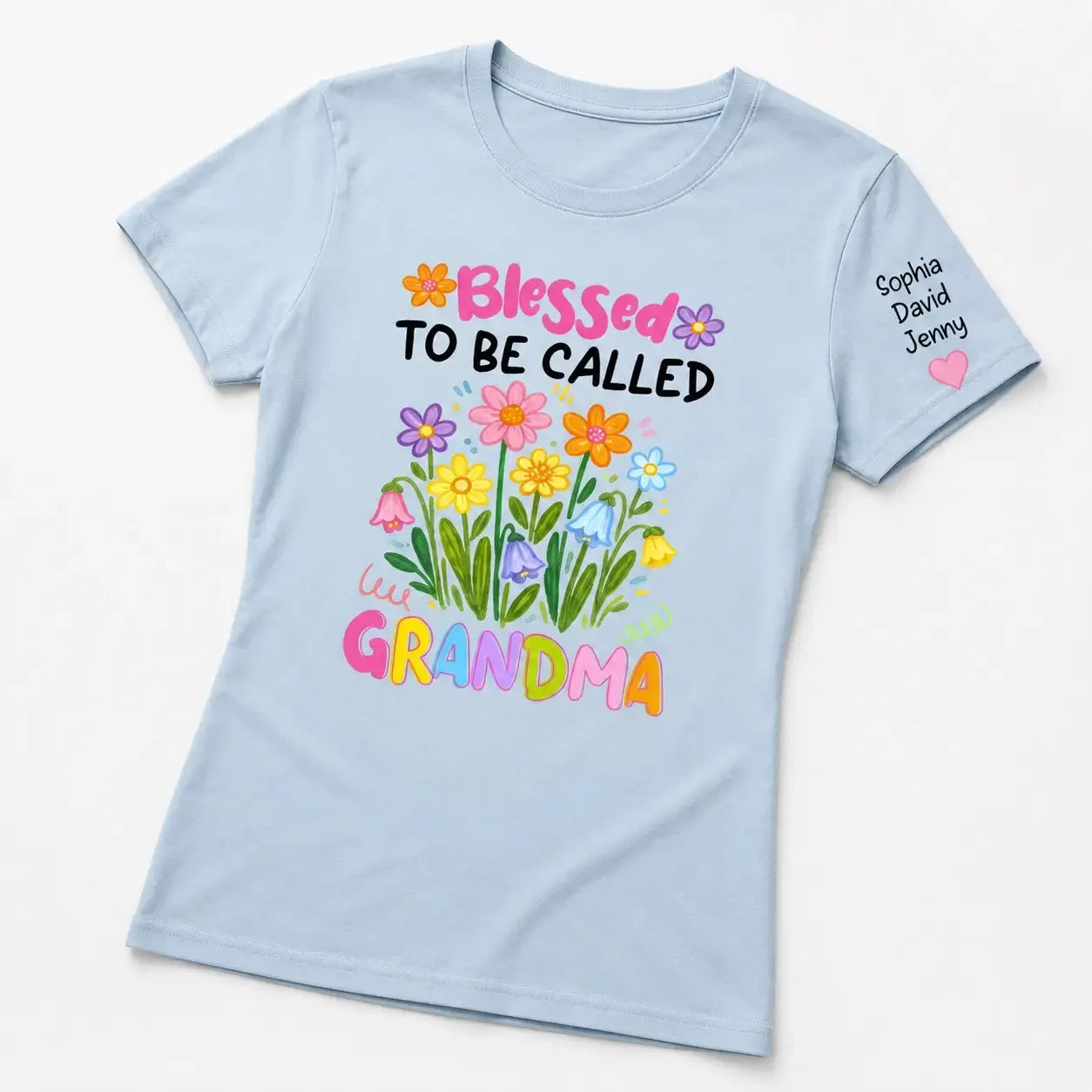 Custom Grandma Wildflowers Shirt - Personalized Gift for Mother Days Duconspace