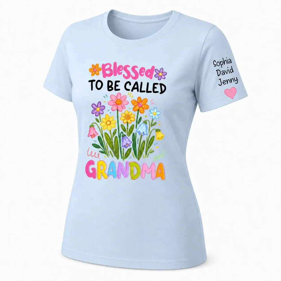 Custom Grandma Wildflowers Shirt - Personalized Gift for Mother Days Duconspace