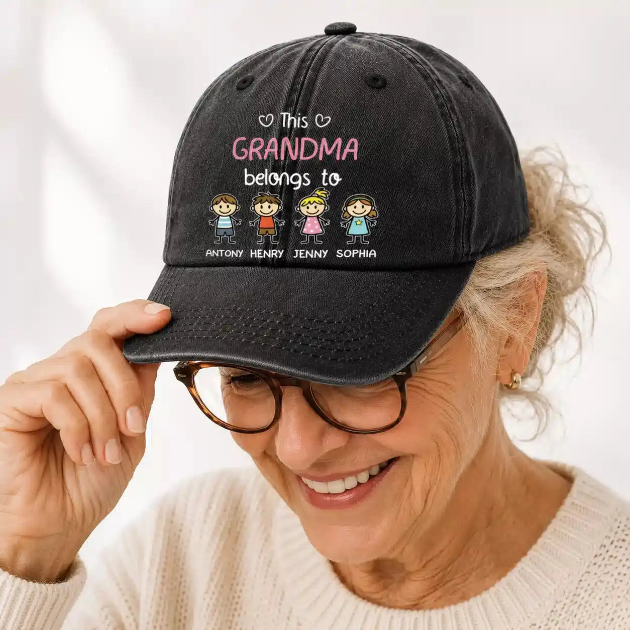 Custom Grandpa Cap With Grandkids Names Gift Duconspace