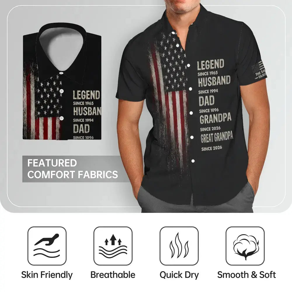 Custom Hawaiian Aloha Shirt - Personalized Gift for Dad, Grandpa Duconspace