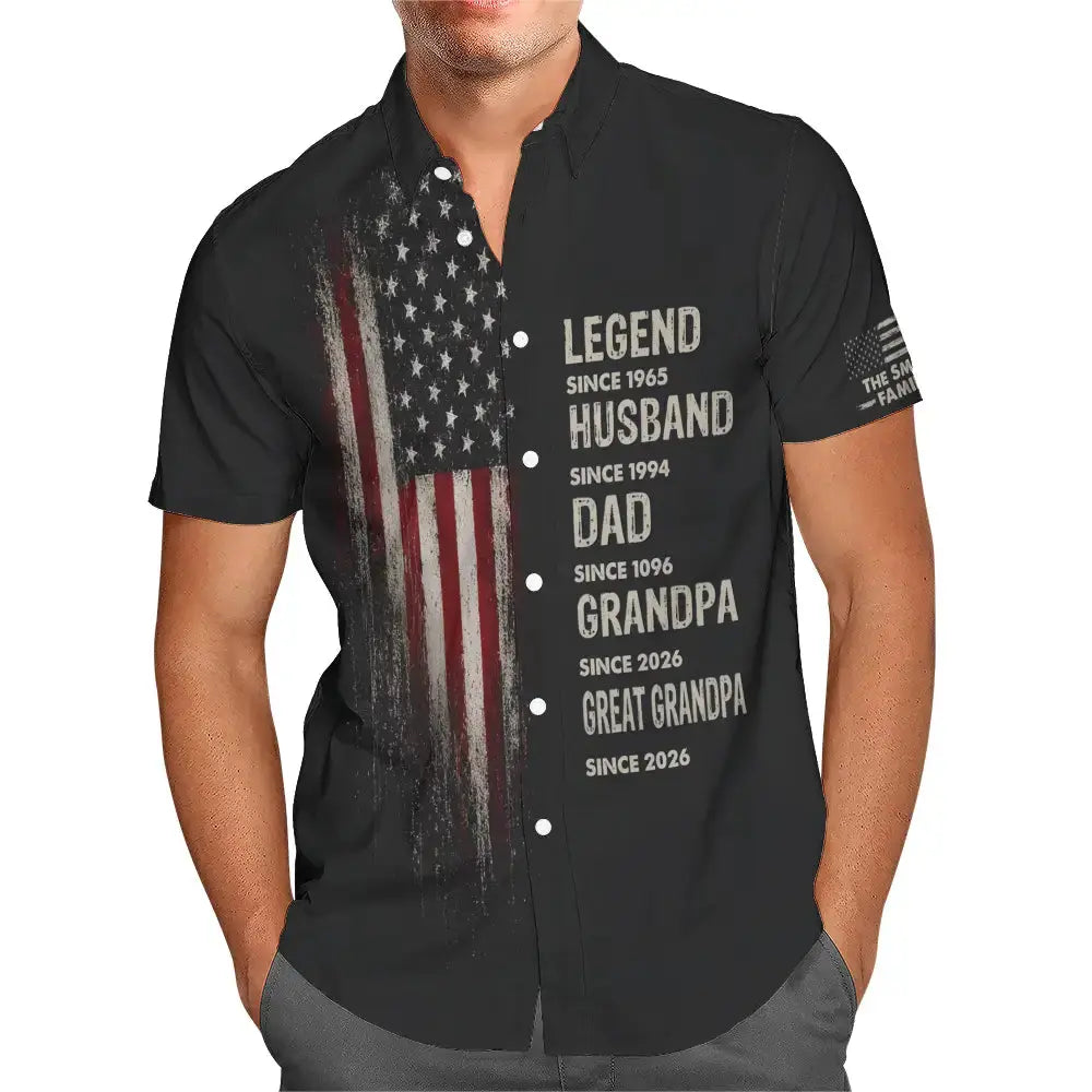 Custom Hawaiian Aloha Shirt - Personalized Gift for Dad, Grandpa Duconspace