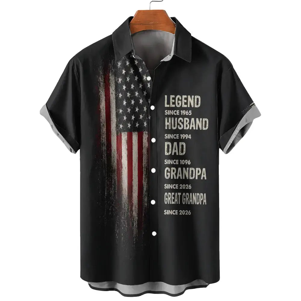 Custom Hawaiian Aloha Shirt - Personalized Gift for Dad, Grandpa Duconspace