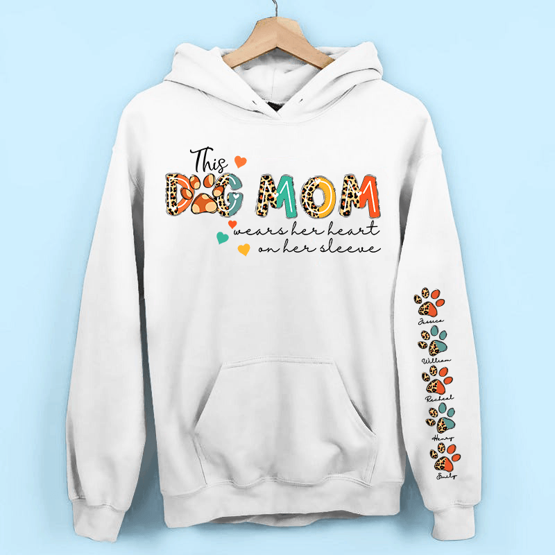 Custom Dog Names Sweatshirt & Hoodie - Perfect Gift for Dog Moms