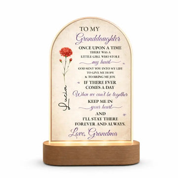 Custom Lamp to My Granddaughter - Personalized Gift for Granddaughters Duconspace