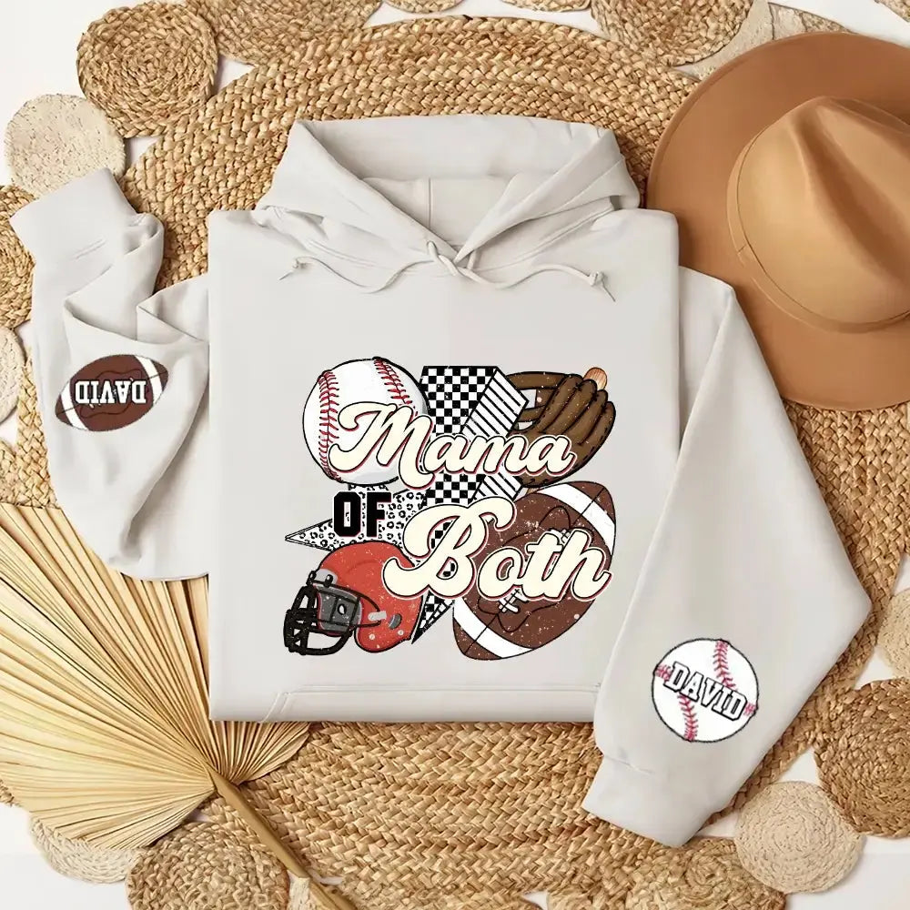 Custom Mama of Both Sweatshirt - Personalized Gift for Mother Duconspace