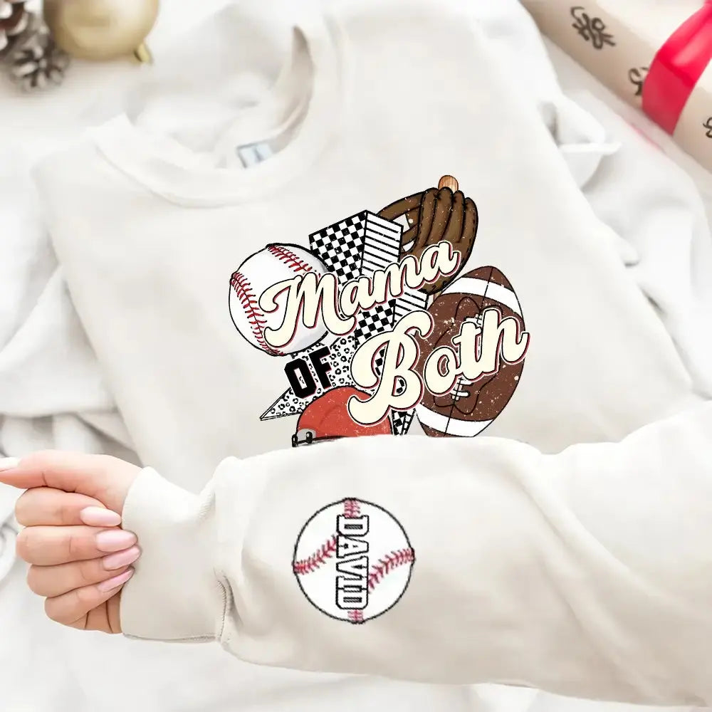 Custom Mama of Both Sweatshirt - Personalized Gift for Mother Duconspace