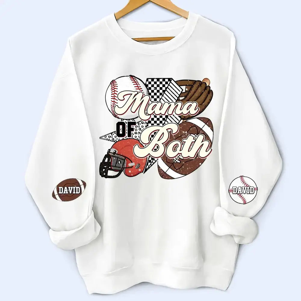 Custom Mama of Both Sweatshirt - Personalized Gift for Mother Duconspace