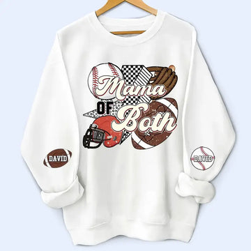 Custom Mama of Both Sweatshirt - Personalized Gift for Mother Duconspace