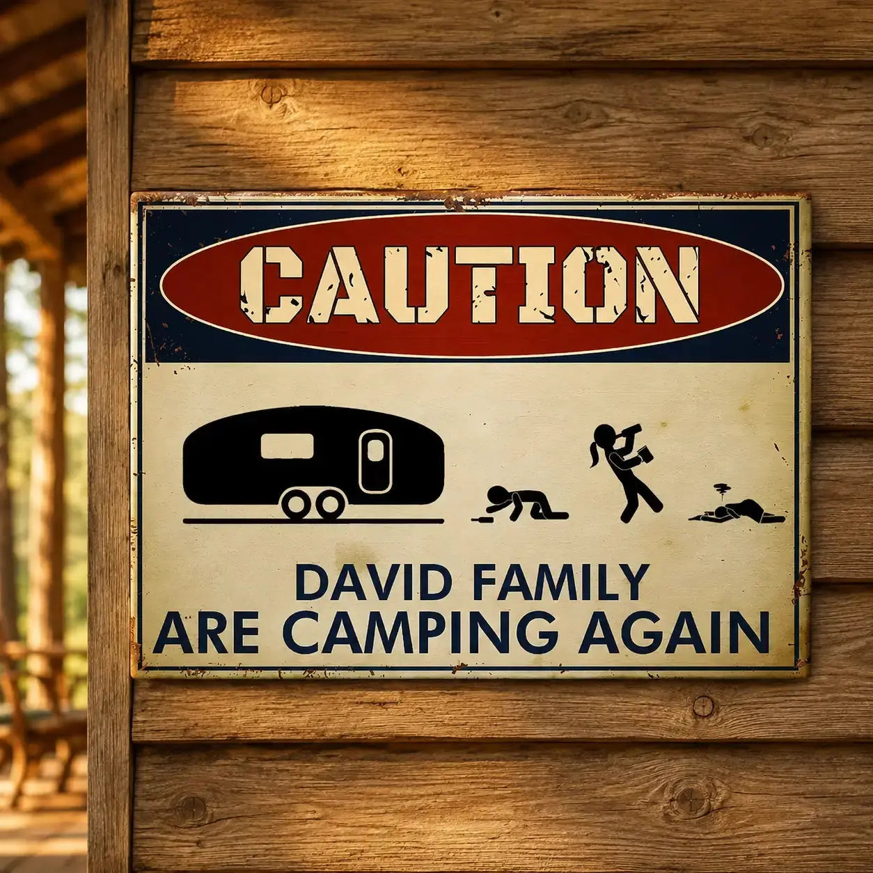 Custom Metal Sign - Drunk Campers Are Camping Again Duconspace
