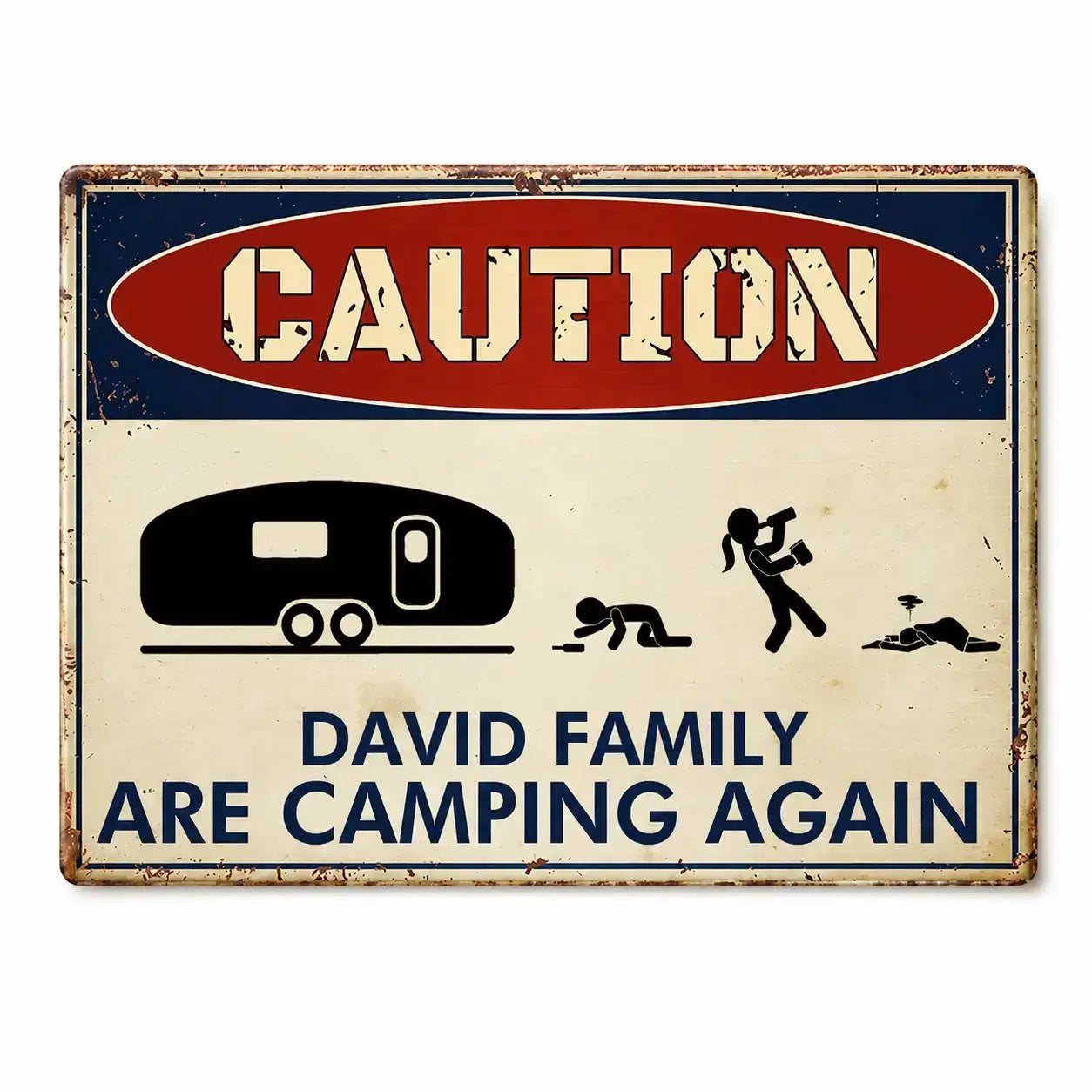 Custom Metal Sign - Drunk Campers Are Camping Again Duconspace