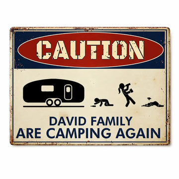 Custom Metal Sign - Drunk Campers Are Camping Again Duconspace