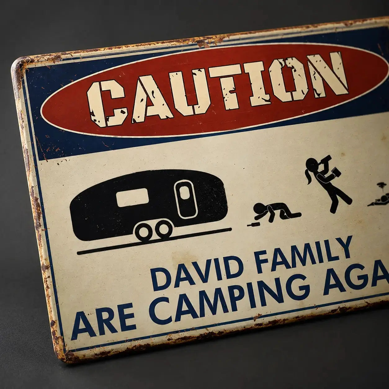 Custom Metal Sign - Drunk Campers Are Camping Again Duconspace