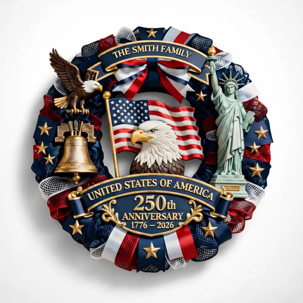 Custom Metal Sign, Personalized America 250th Anniversary Gifts Duconspace
