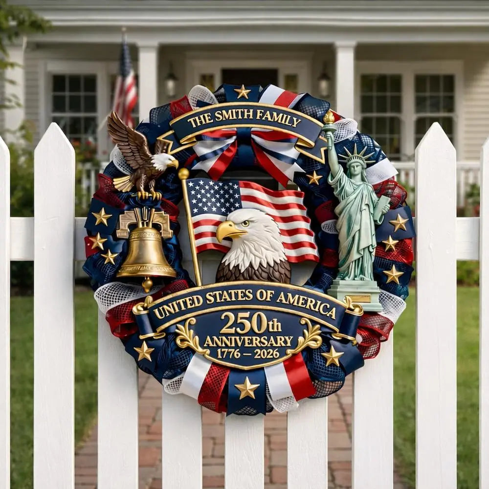 Custom Metal Sign, Personalized America 250th Anniversary Gifts Duconspace