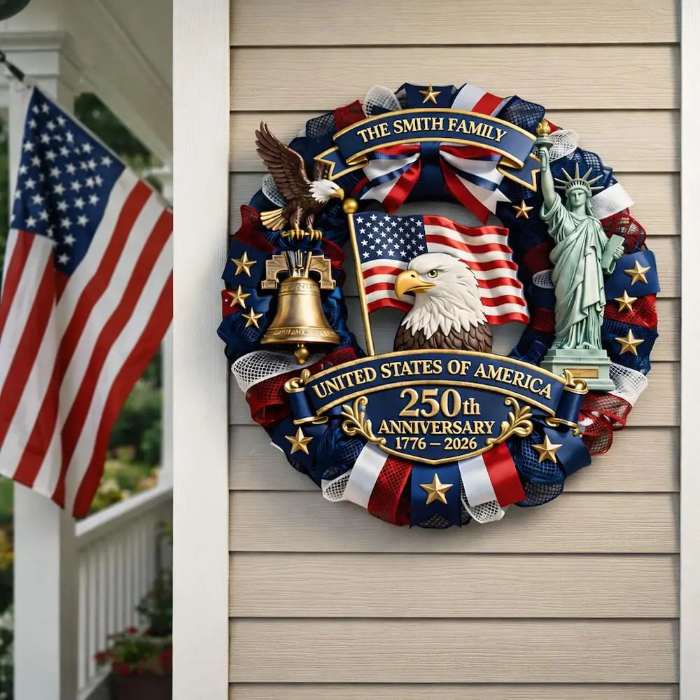 Custom Metal Sign, Personalized America 250th Anniversary Gifts Duconspace