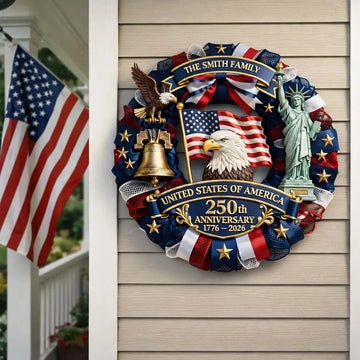 Custom Metal Sign, Personalized America 250th Anniversary Gifts Duconspace