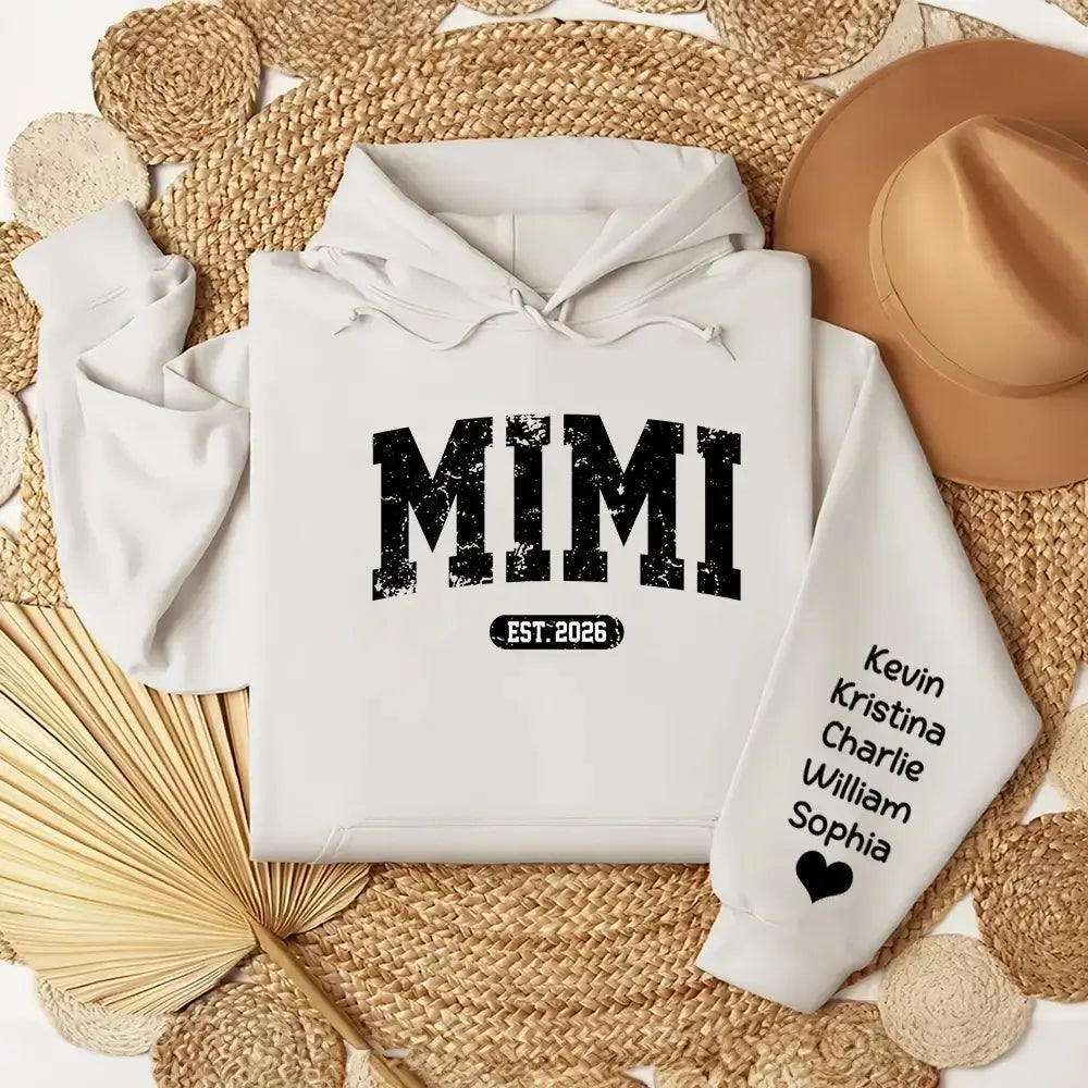 Custom Mimi Est and Kids Sweatshirt - Personalized Gift for Mom, Grandma Duconspace