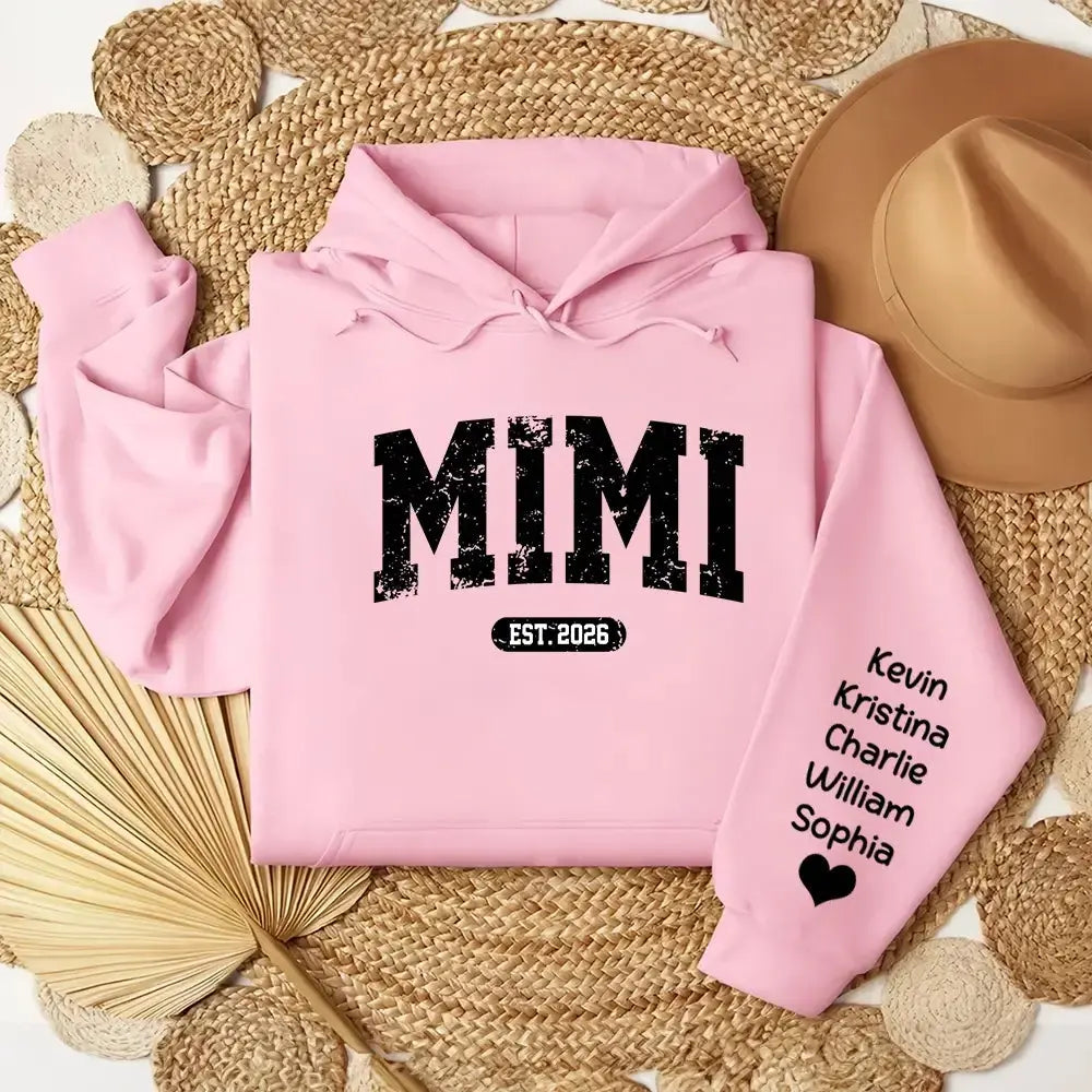 Custom Mimi Est and Kids Sweatshirt - Personalized Gift for Mom, Grandma Duconspace