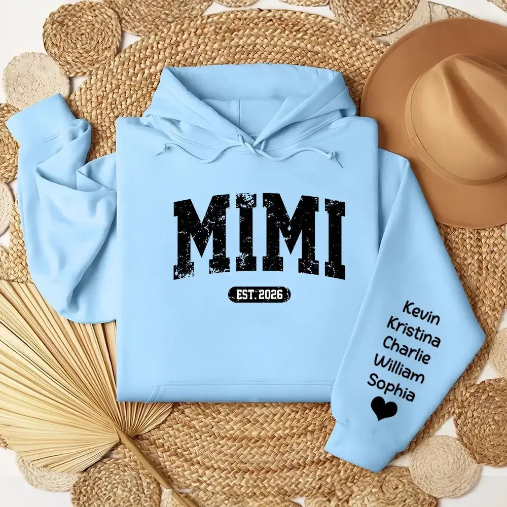 Custom Mimi Est and Kids Sweatshirt - Personalized Gift for Mom, Grandma Duconspace