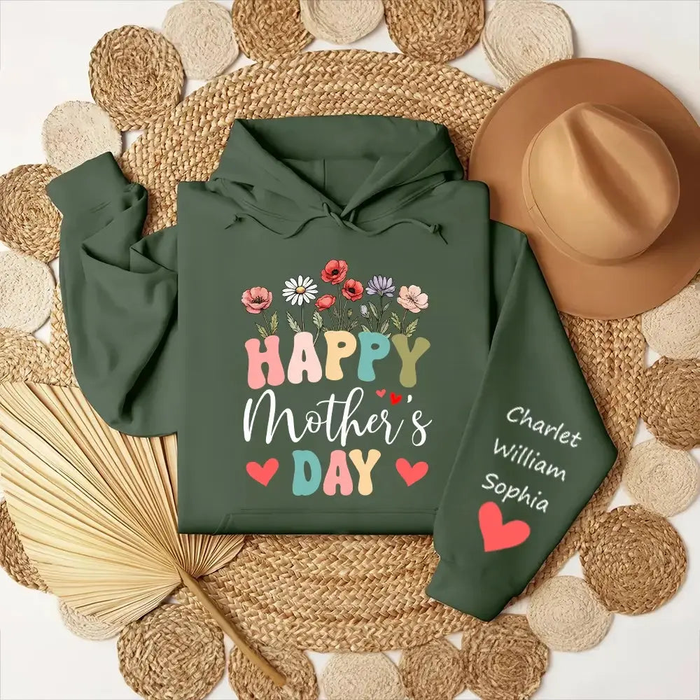 Custom Morther's Day Sweathirt - Personalized Gift for Mom, Grandma Duconspace