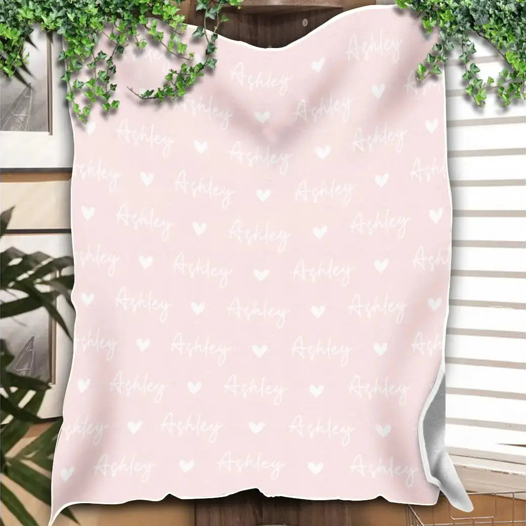 Custom Name Banket - Personalized Gift for Kids, Couple Duconspace