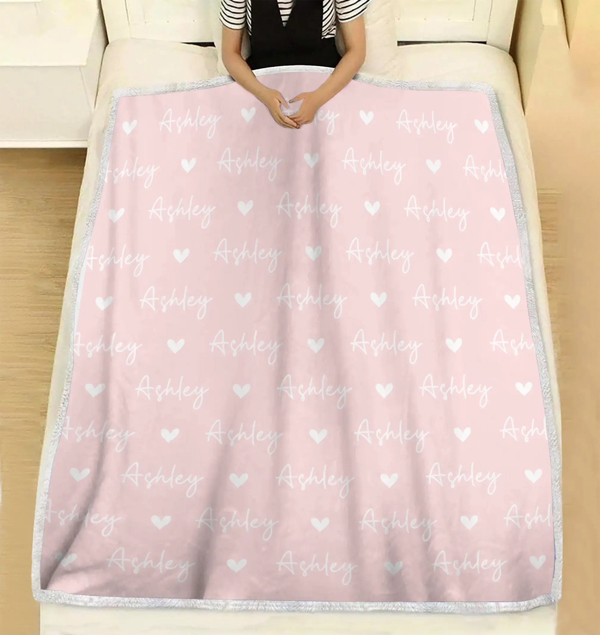 Custom Name Banket - Personalized Gift for Kids, Couple Duconspace