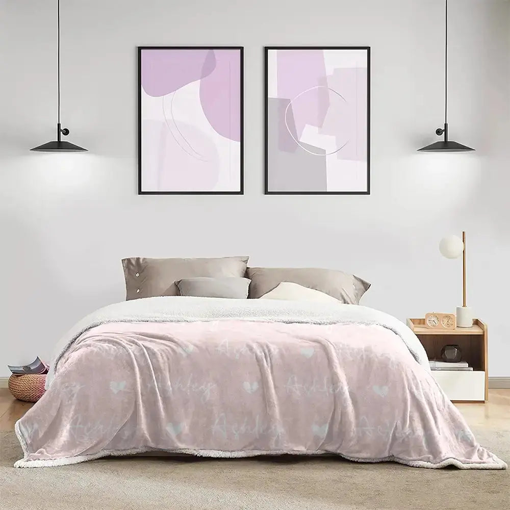 Custom Name Banket - Personalized Gift for Kids, Couple Duconspace