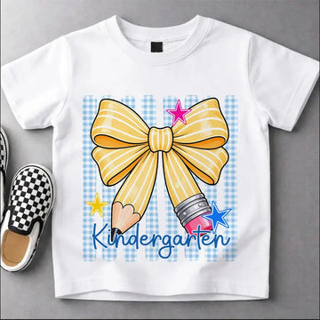 Custom Name School Bow Youth Shirt