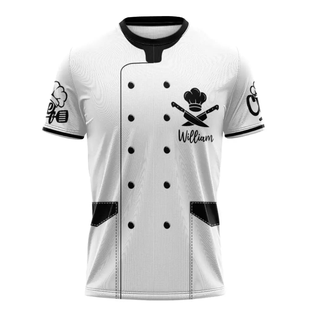 Custom Name on Kitchen Shirt - Personalized Gift for Chef Duconspace