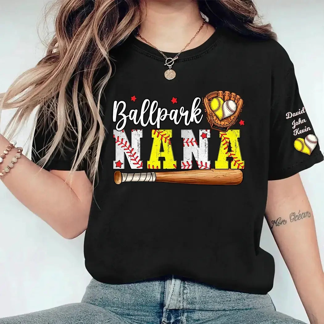 Custom Nana Softball Baseball Shirt - Personalized Gift for Grandma Duconspace