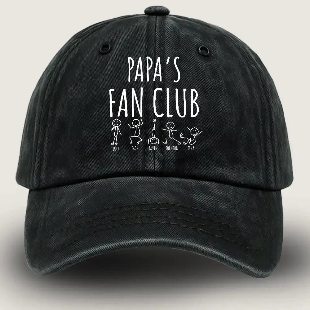 Custom Papa Cap With Kids Name - Personalized Gift for Family Member Duconspace