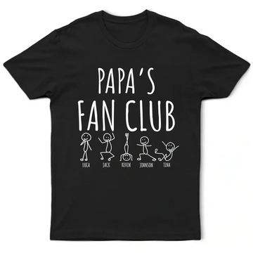 Custom Papa Shirt With Kids Name - Personalized Gift for Family Member Duconspace