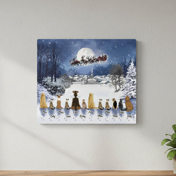 Custom Personalized Christmas Pet Canvas - Best Gift For Christmas
