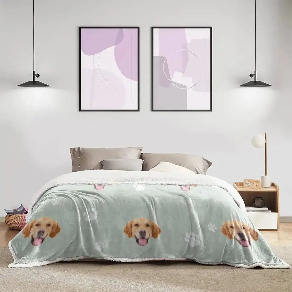 Custom Pet Photo - Personalized Đog, Cat Blanket With Name Duconspace