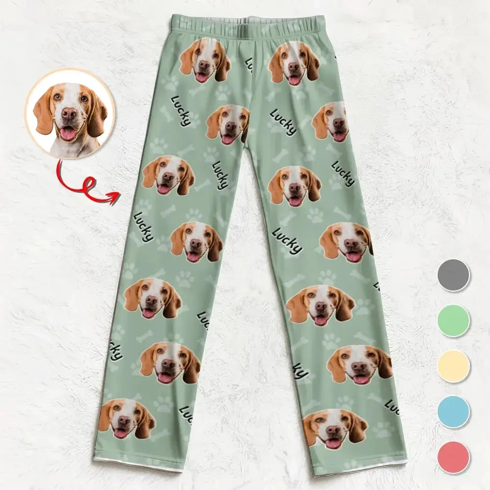 Custom Pet Photo - Personalized Dog, Cat Pajama Pants, Gift for Pet Owners Duconspace