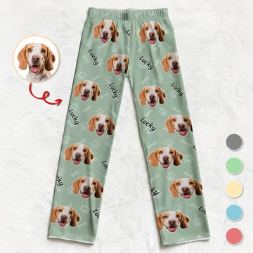 Custom Pet Photo - Personalized Dog, Cat Pajama Pants, Gift for Pet Owners Duconspace