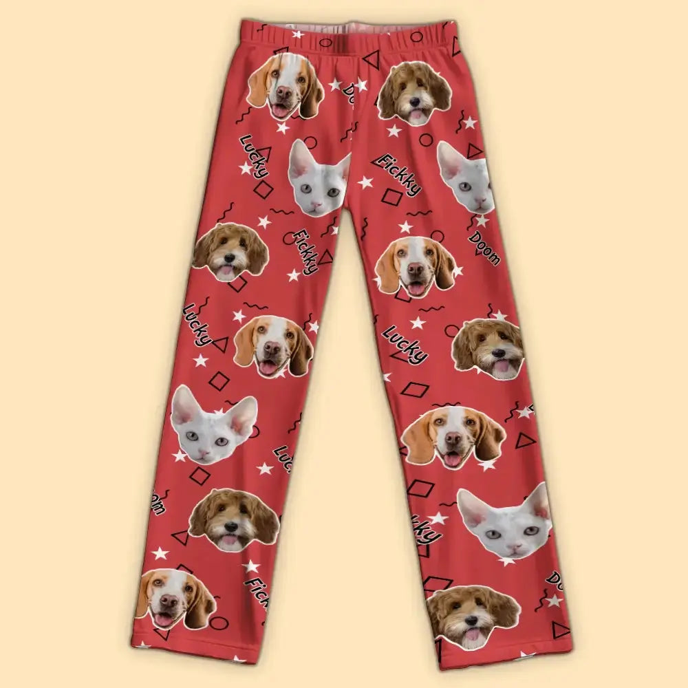 Custom Pet Photo - Personalized Dog, Cat Pajama Pants, Gift for Pet Owners Duconspace