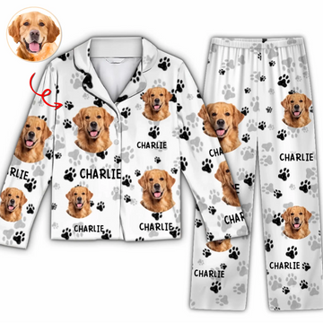 Custom Pet Photo - Personalized Pajama Set Long, Gift for Pet Lover
