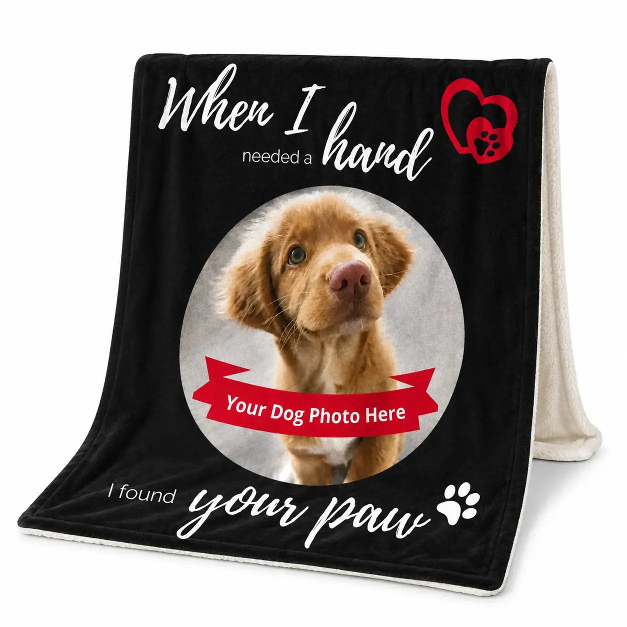 Custom Pet Photo Sherpa Blanket Gift For Pet Lover