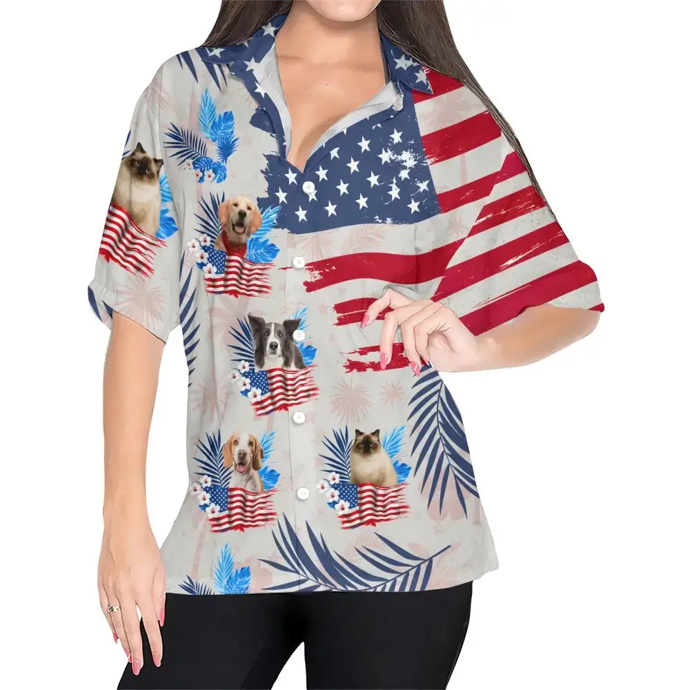 Custom Pet Photo Summer Shirt - Personalized Gift for Pet Lovers