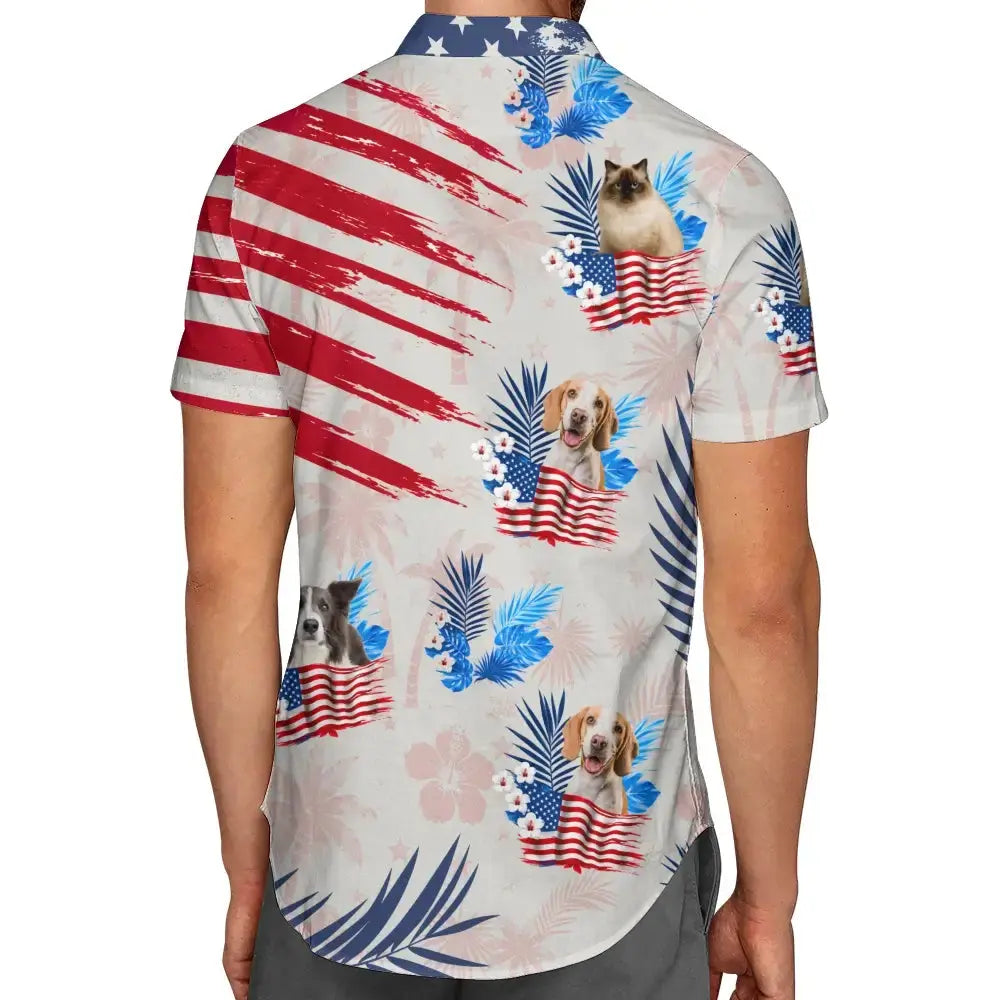 Custom Pet Photo Summer Shirt - Personalized Gift for Pet Lovers