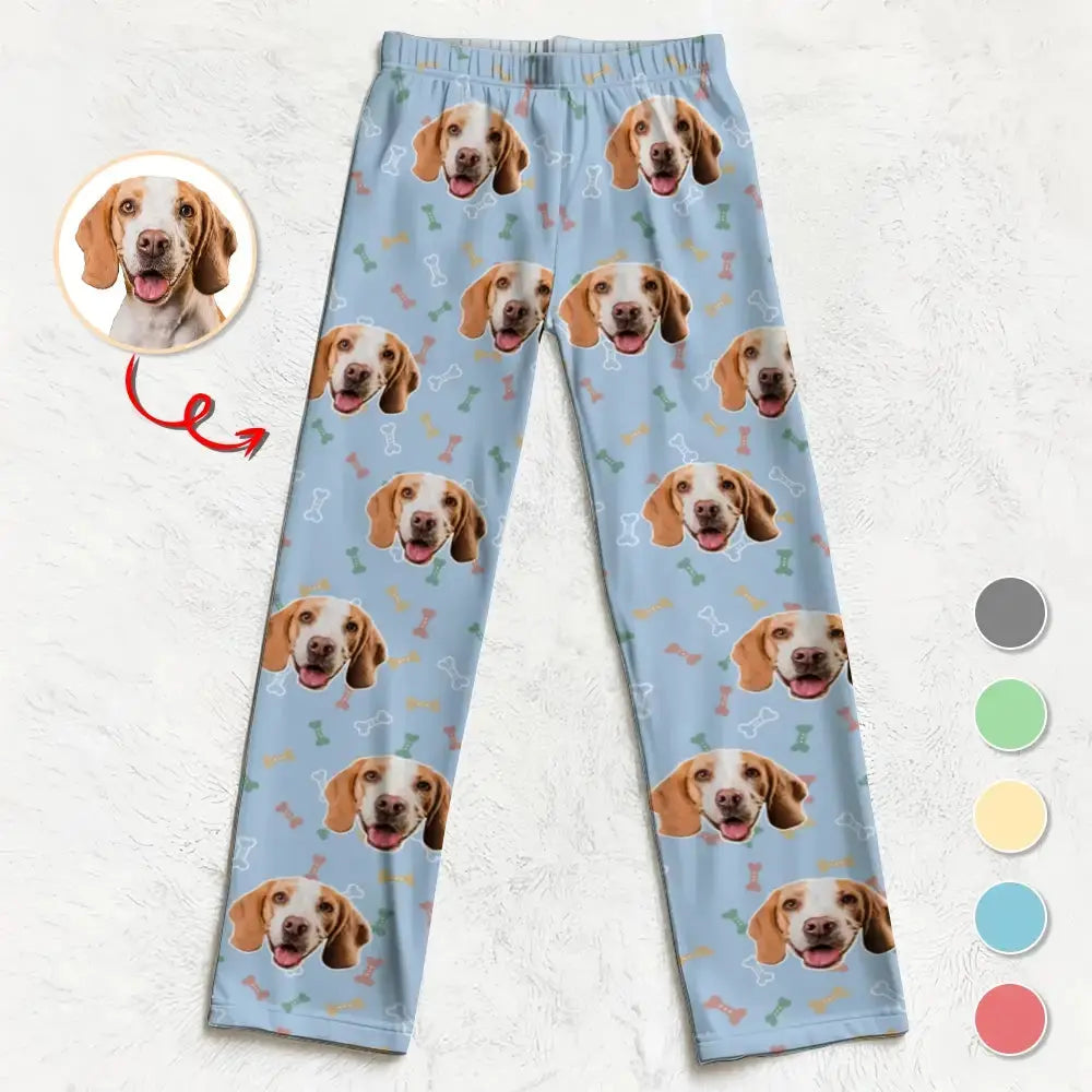 Custom Pet Photos - Personalized Pet Avatar Pajama Pants Duconspace